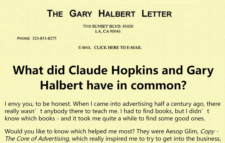 克劳德·霍普金斯和盖瑞·亥尔波特有什么共同点？