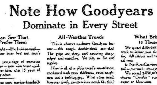 你可以看到，车主们都偏爱固特异