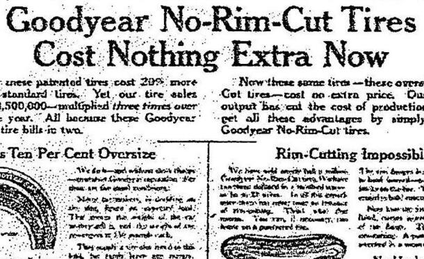 固特异防爆轮胎广告