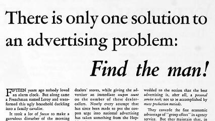 广告问题只有一个解决方案: 找到那个人!