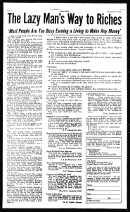 乔·卡博 (Joe Karbo) 的《懒人致富之路》销售信-销售信军火库