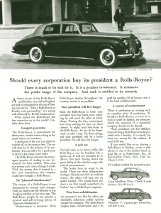 奥格威劳斯莱斯广告系列二-销售信军火库