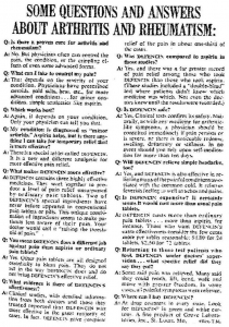 一些关于关节炎和风湿病的问答-销售信军火库