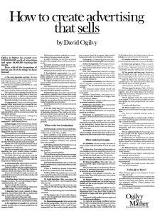 如何撰写销售广告销售信-大卫奥格威-销售信军火库